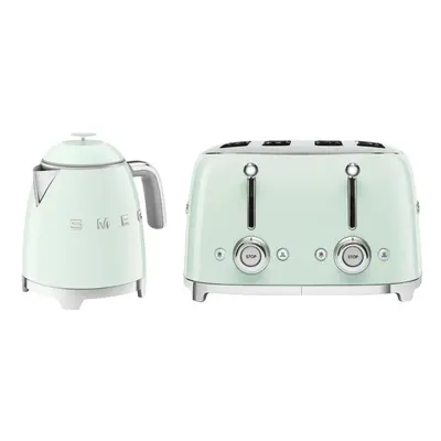 Smeg 50's Style Retro Range Breakfast Set, 0.8L 1400W Mini Kettle and Multi-Functional Control 4