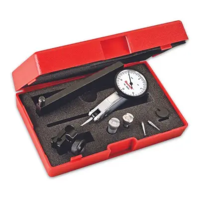 Starrett Dial Test Indicator with Dovetail Mount Accessories and Case - 1-1/4"" White Dial Face 