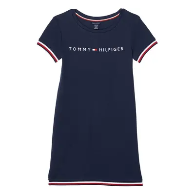 Tommy Hilfiger Girls' Short Sleeve Flag T-Shirt Dress Relaxed Fit wit