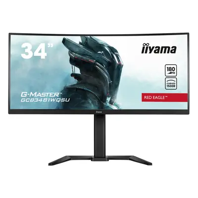 iiyama G-MASTER GCB3481WQSU-B1 computer monitor 86.4 cm (34") x pixels UltraWide Quad HD LCD Bla