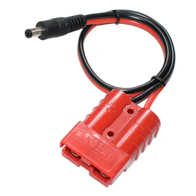 (1PCS RED) 14AWG DC 5.5mm X 2.1mm Power Plug Extension Cable Connector for Anderson Power Genera