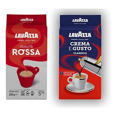 Lavazza Ground Coffee - Dark & Medium Roast - Pack.