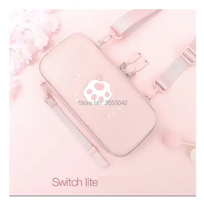 (Pink switch lite) Portable Hard Shell Case for Nintend Switch Lite Carrying Storage Bag for Nin