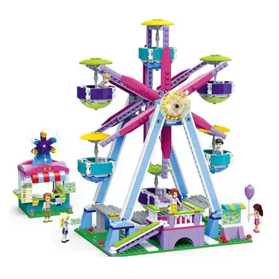 Princess Amusement Park Ferris Wheel Carousel Building Blocks Compatible With City Friends Set B