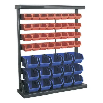 47 Tray / Bin Floor Standing Part Storage Rack - Garage & Warehouse Picking Unit