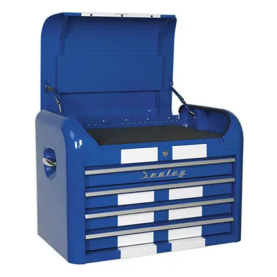 700 x x 495mm RETRO BLUE Drawer Topchest Tool Chest Lockable Storage Unit