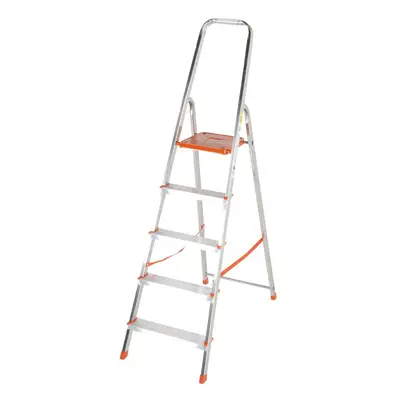 1.1m Lightweight Aluminium Platform Step Ladders Tread Anti Slip DIY Steps