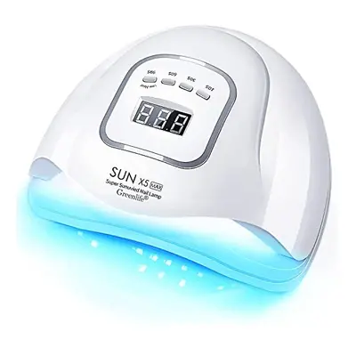 150W UV LED Nail Curing Lamp Gel Polish Dryer with Timer Settings, Professional Manicure Pedicur