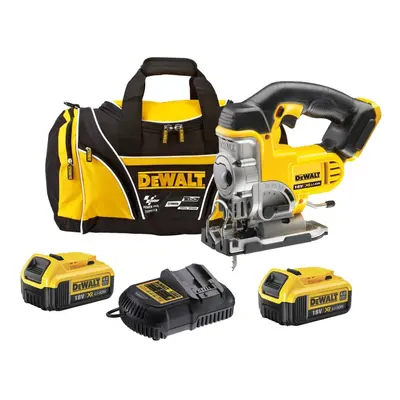 DeWalt DCS331M2 18v XR Cordless Jigsaw + x 4.0ah Battery Charger + Bag