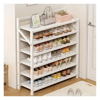 (6-Tier) Multi-Tiered Foldable Bamboo Shoe Rack