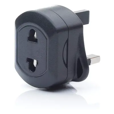 EU Pin To UK Pin Fused Adaptor Plug For Shaver/Toothbrush Q4U 1X Black adapter European to UK Ad