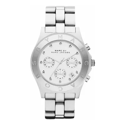 Marc Jacobs Blade Chronograph Silver Dial Ladies Watch MBM3100