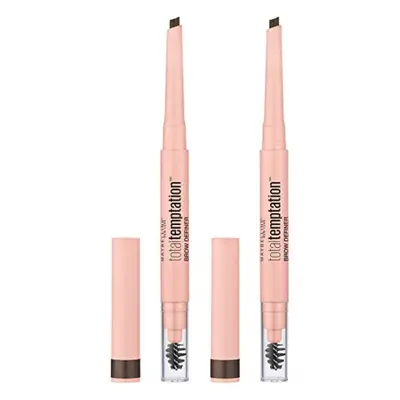 Maybelline Total Temptation Eyebrow Definer Pencil, Deep Brown, count