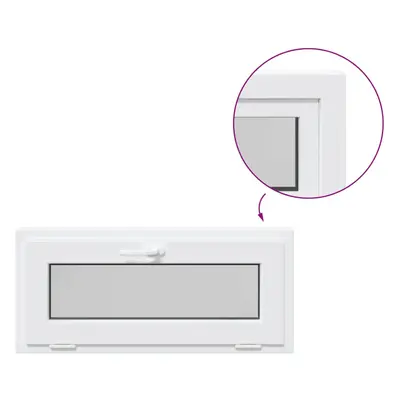 (white, x cm) vidaXL Basement Window RISOR Tilt Glazing egress window