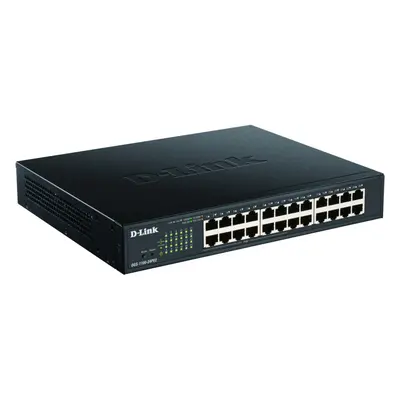 D-Link DGS 1100-24PV2 - Switch - smart - x 10/100/1000 (12 PoE) - desktop, rack-mountable - PoE 