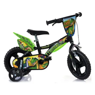 Dino Bikes Kids' Bicycle Dinosaur Green 12" With Stabliliser Brake Sports Bike