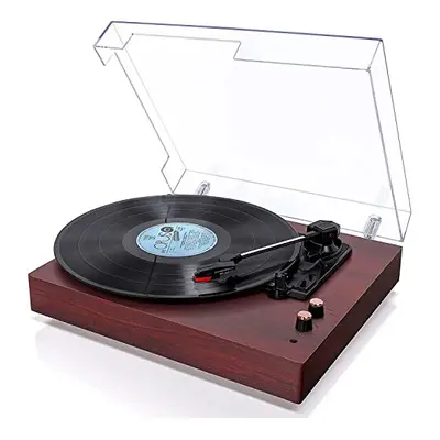 Record Player, VOKSUN Bluetooth Portable Vinyl Turntable with Digital Encoder and Built-in Stere