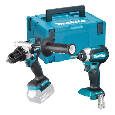 Makita 18v LXT Brushless Combi Hammer Drill Impact Driver DHP486 + DTD153 + Case