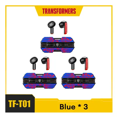 (Blue 3) TF-T01 TWS Earphones Bluetooth 5.3 Wireless Earphone Low Latency HIFI