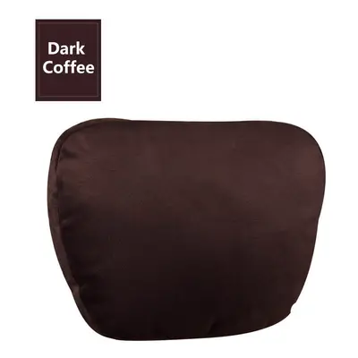 (2 Pcs dark coffee) Maybach Design Class Super Soft Headrest Car Pillow Neck Cushion For