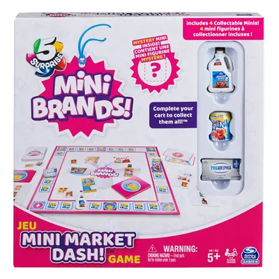 Mini Brands Mini Market Dash Food Game for Families and Kids Ages and Up