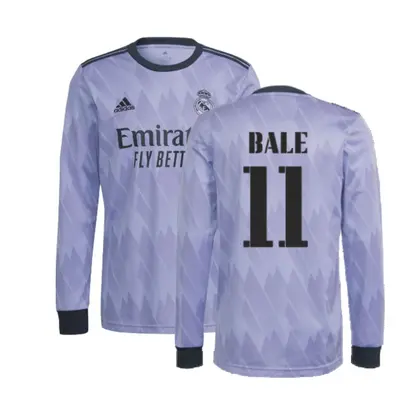 (3XL) Real Madrid Long Sleeve Away Shirt (BALE 11)