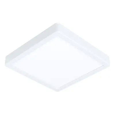 Wall / Ceiling Light White 210mm Square Surface Mounted 16.5W LED 3000K