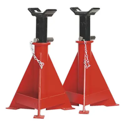 PAIR Tonne Axle Stands - Full Width Crutch - 528mm to 765mm Working Height