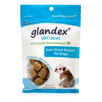 Glandex Soft Chews Count, Anal Gland Fiber & Probiotic Digestive Supplement for Dogs