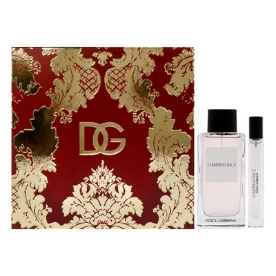 LImperatrice by Dolce and Gabbana for Women - Pc Gift Set 3.3oz EDT Spray, 0.33oz EDT Spray