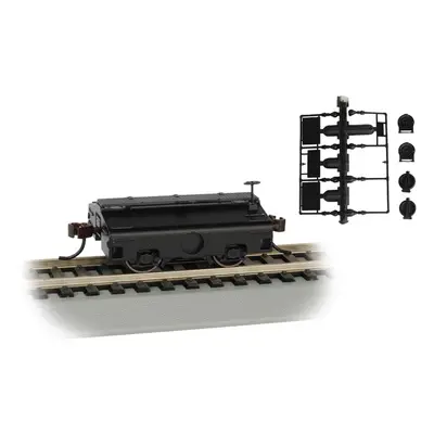 Test Weight Car Painted Unlettered - Black - HO Scale