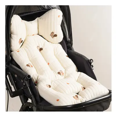 (squirrel thick) Baby Stroller Seat Cushion Pad for Car Puchair Liner Mat Thicken Cotton Breatha