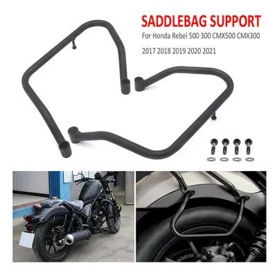 Side Saddle Box Bags Rack For Honda Rebel CMX CM 300 CMX500 CMX300 Motorcycle Saddlebag Support 