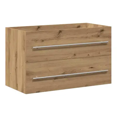 (artisan oak, x 38.5 x cm) vidaXL Bathroom Sink Cabinet Old Wood 80x38.5x48 cm Engineered Wood