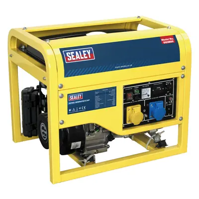 2800W Heavy Duty Petrol Generator - 4-Stroke 6.5hp Engine - Hour Run Time