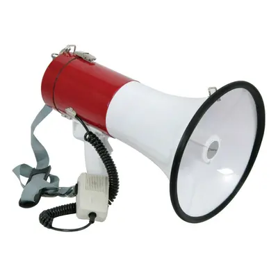 600m Range 30W Megaphone Loud Hailer with Siren & Microphone Speech Voice Amp