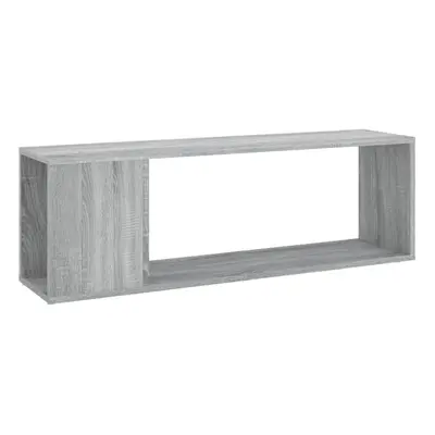 vidaXL Grey Sonoma Engineered Wood TV Cabinet - Modern TV Stand with Spacious Shelves, Smooth Su