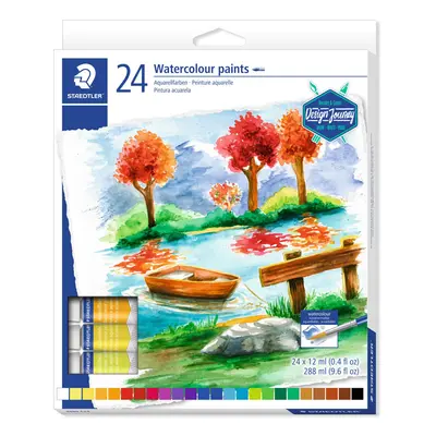 STAEDTLER C24 Karat Watercolour Paint Tube - Multi-Colour (Pack of 24)