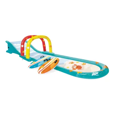 INTEX Inflatable Surfing Fun Slide: Includes Two Inflatable Surf Riders - Built-in Water Sprayer