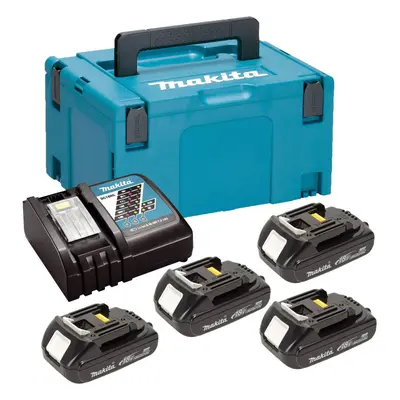 Makita BL1815 18v x 1.5ah Lithium Batteries DC18RC Fast Charger + Makpac Case