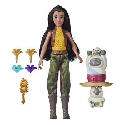 Disney Princess Raya and The Last Dragon Strength and Style Set Fashion Doll Hair Twisting Tool 