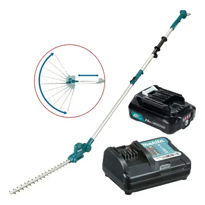 Makita 12v Telescopic Cordless Pole Hedge Cutter Trimmer Long Reach +2ah Battery