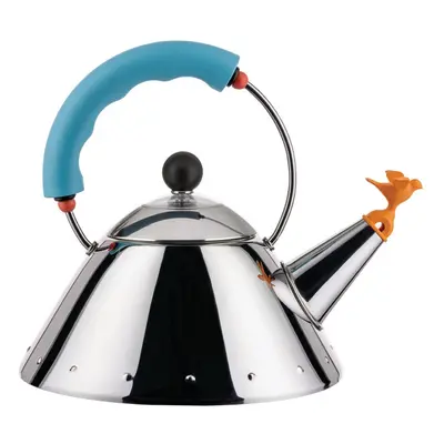 Alessi Kettle 9093/1 LAZ - Kettle with Magnetic Bottom Suitable for Induction Cooking, in 18/10 