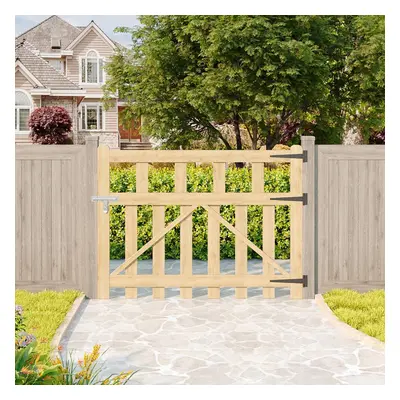 (120cm W x 90cm H) Decorative Outdoor Wooden Garden Gate Fence Door