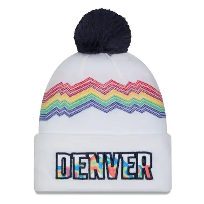 Denver Nuggets Knitted New Era Bobble Cuff Beanie