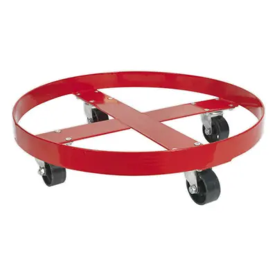 205L Oil Drum Dolly - Four Large Diameter Metal Castors - Drum Transportation