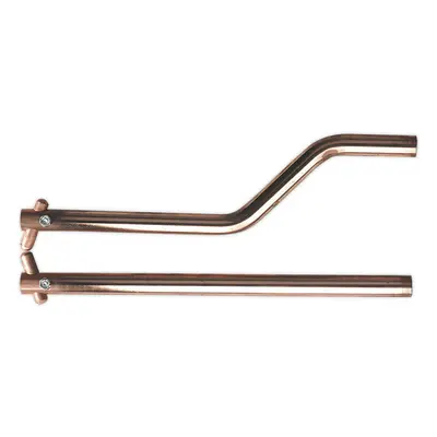 350mm Heavy Duty Spot Welding Arms - Curved Electrode Holder - Cotter Pins