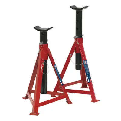 PAIR 2.5 Tonne Axle Stands - Full Width Crutch - 475mm to 705mm Working Height