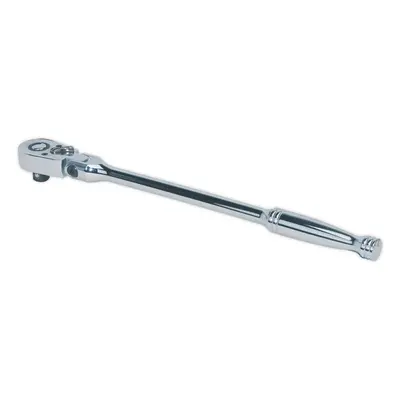 Long Reach 48-Tooth Flexi-Head Ratchet Wrench - 3/8 Inch Sq Drive - Flip Reverse