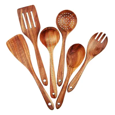 Wooden Kitchen Utensils Set Wood Kitchen Utensil Set for Non Stick Cookware Wooden Spatula,fork 